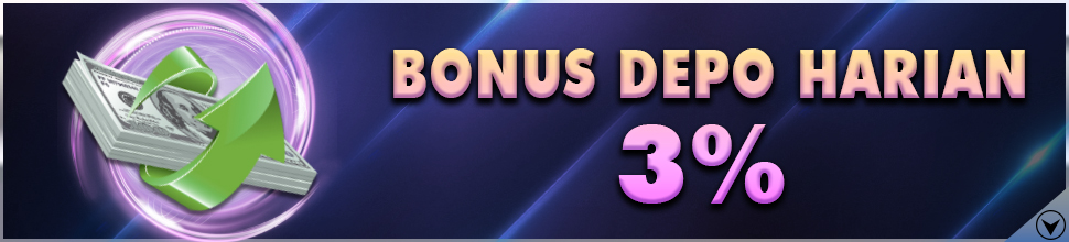 bonus deposit harian 3%